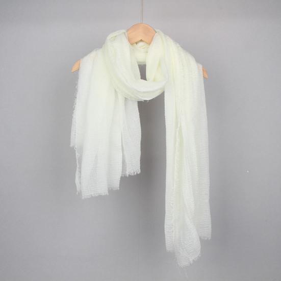 Women Scarf Shawl Solid Color Furry Trim Versatile Shawl Wrap Soft Warm Long Scarf Winter Costume Accessory