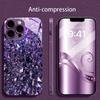 Красочный гальванизированный стеклянный чехол для телефона iPhone 17 16 15 14 13 12 11 Pro Max Plus 16E 17Air