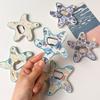 3D Embossed Starfish Fridge Magnet Beach Theme Shell Shape Five-pointed Star Bottle Opener Gold Stamping Ocean Style Decoration