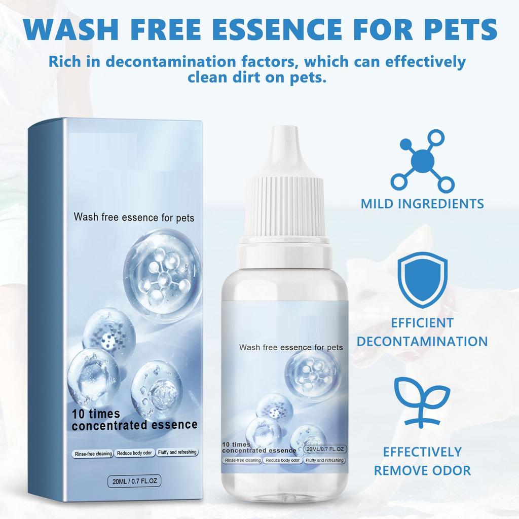 Портативный шампунь для химчистки собак, приятный запах, сухой шампунь для кошек, дезодорант, не смываемый очиститель для домашних животных, товары для ванной и путешествий на открытом воздухе