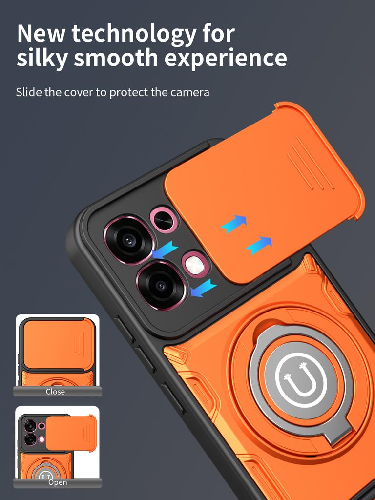 Чехол для OPPO A6 Pro Чехол Oppo A6 Pro 5G 4G F31 Магнитный Бронированный Чехол с Держателем-Кольцом Magsafe Беспроводная Зарядка Чехол для Телефона