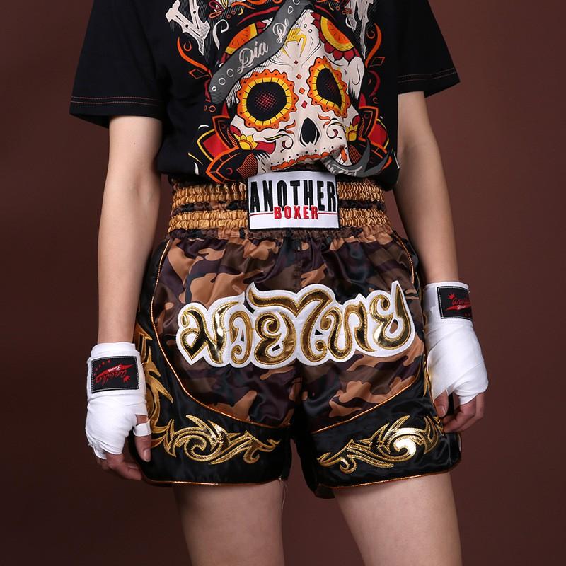 Muay Thai Shorts Men Women Training Fight Gear MMA Boxing Gym Workout Sport