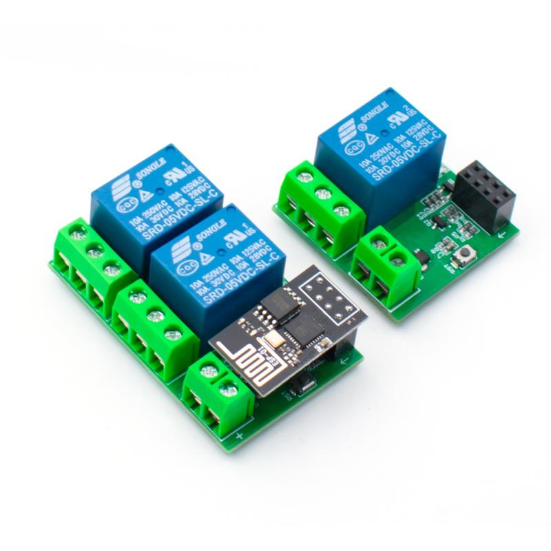LIZAO ESP8266 ESP-01/01S WIFI Модуль реле DC5V 1-канальный Двухканальный Для Умного дома Управление через Приложение