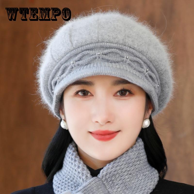 Winter Hat Women's Fashion ,Chic Knit Beret for Women Breathable & Stretchy, Perfect for Autumn & Winter