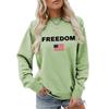 Women's Fashionable Casual Round Neck Loose Long Sleeved Printed Sweatshirt