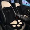 Universal Cute Cat Paw Plush Car Seat Cushion with Heating for Women - Four Seasons Use