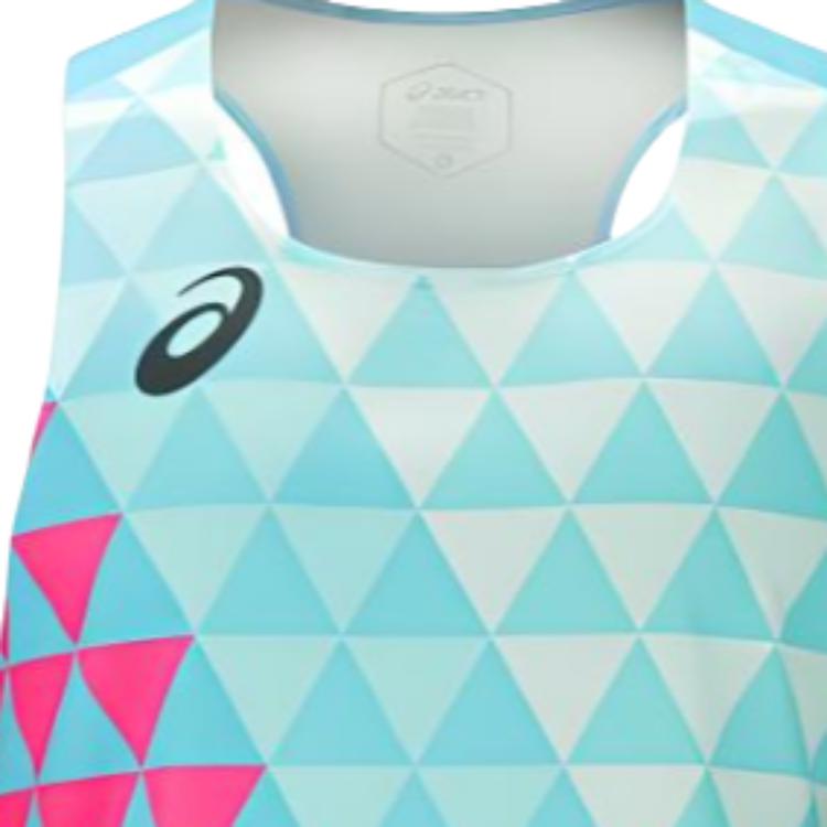 Asics Элитный дышащий быстросохнущий мужской топ для бега Светло-синий 2011C721-300