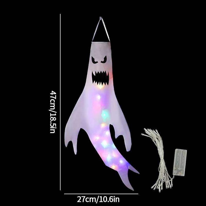 Украшение на Хэллоуин Вечеринка на Хэллоуин Подвесные украшения-призраки Вечеринка ужасов Светящиеся в темноте Украшение на Хэллоуин День мертвых