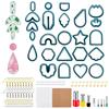 142pcs Diy Polymer Clay Earrings Cutters Set Earrings Accessories For Polymer Clay Jewelry Making