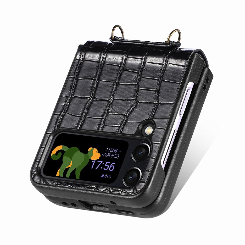 Противоударный ремешок, модный кожаный чехол-бумажник для Samsung Galaxy Z Flip 4 5G Flip4 Zflip4, карманный чехол для карт, аксессуары для телефонов, чехлы