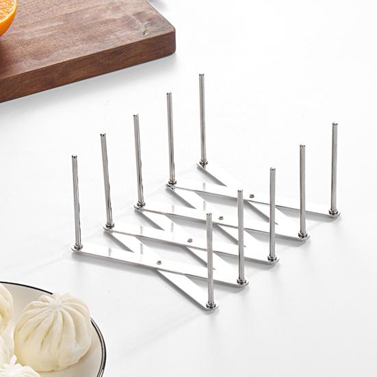 Полка для крышки кастрюли, складная телескопическая встроенная формовочная пластина, полка, многофункциональная тарелка из нержавеющей стали