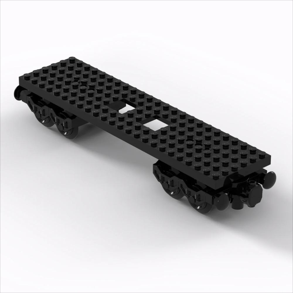 Городской поезд Технические Строительные Блоки 6x24 Основа Пассажирский Грузовой поезд Магнитное Соединение Колесо Вагон КреативныеИгрушки для Детей