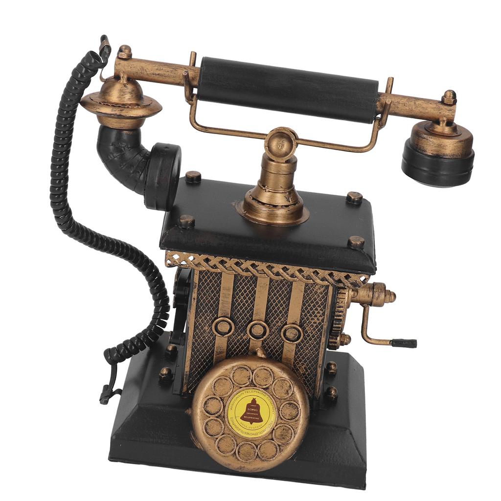 Ретро стационарный телефон модель многофункциональный ретро настольный телефон декор для гостиной