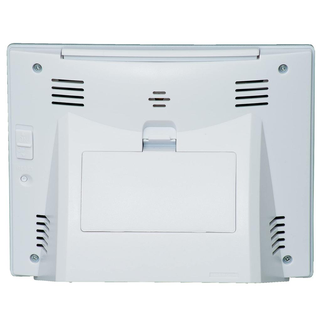 Часы Seiko Будильник Радио Цифровой Календарь Температура Влажность Дисплей Большой Экран Серебристый Металлик SQ786S SEIKO