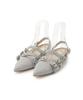 Туфли с люверсами и перекрестными ремешками RWGS251517 SLV см [Furfur] женские 23,5