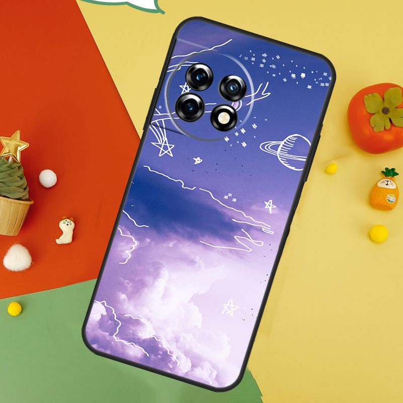 Фиолетовый Эстетичный Чехол Для OnePlus Nord 5 CE 2 3 4 Lite N20 N30 OnePlus 15 13 12 11 10 10T 12R 13T 13R Обложка
