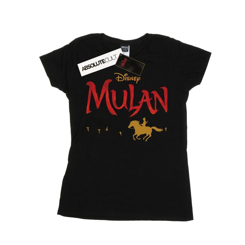 Disney Womens/Ladies Mulan Movie Logo Cotton T-Shirt