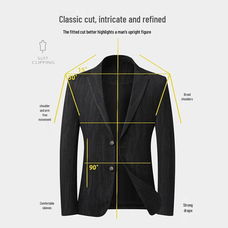 ROMON Мужской блейзер в стиле business casual