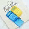8 Bit Mini Calculator Exquisite Keychain Cute Hanging Flip Calculator Student Supplies Jelly Color Portable Learning Daily Acces