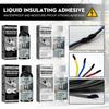 Жидкий изоляционный клей, устойчивый к высоким температурам, герметизирующий клей, хорошая изоляция, устойчивый к погодным условиям, водонепроницаемый органический ремонтный герметик