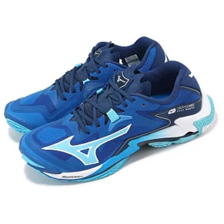 Mizuno Кроссовки мужские Wave Lightning Z8 Wide Mugen Blue Белый Estate-Blue V1GA240101