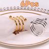 6 pieces Gold/Silver Hotel Napkin Holder Electroplated Table Towel Holder  Banquet