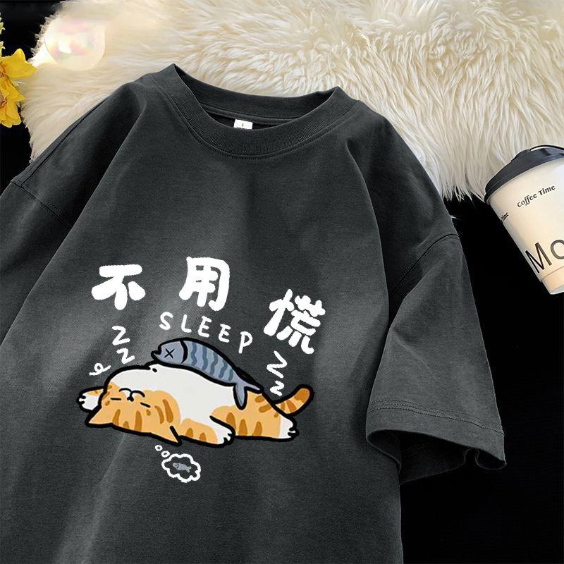 Футболка с короткими рукавами, летняя новинка, женская футболка с рисунком из мультфильмов, повседневные женские топы с короткими рукавами