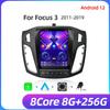 8Core 2 Din Android 12 Car Radio for Ford Focus 3 Mk 3 2011 2012 - 2019 Multimedia Video Player 2Din Carplay Auto Stereo DVD