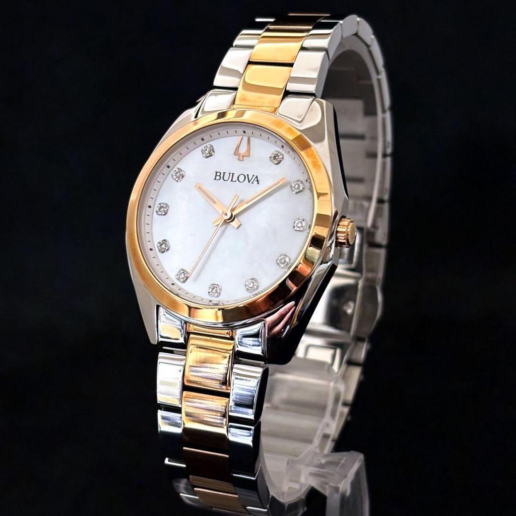 Б/у [Noble] BULOVA/Булова/Женские часы/С бриллиантами/Красивые/Для женщин