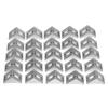 25pcs 4040 Aluminum L Shape Corner Bracket Right Angle Brace Fastener