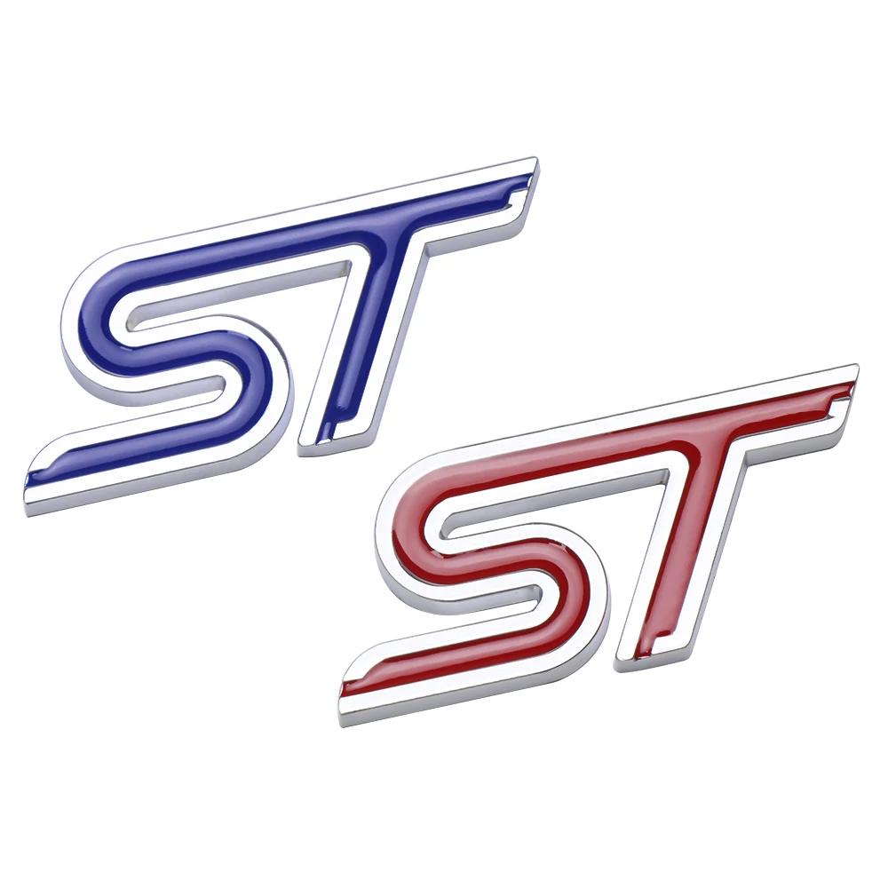 1 шт. Автомобильный алюминиевый сплав ST Эмблема Декоративная наклейка-декаль на переднюю решетку, кузов, багажник Для TAURUS Shelby Edge Ecosport Kuga Mustang