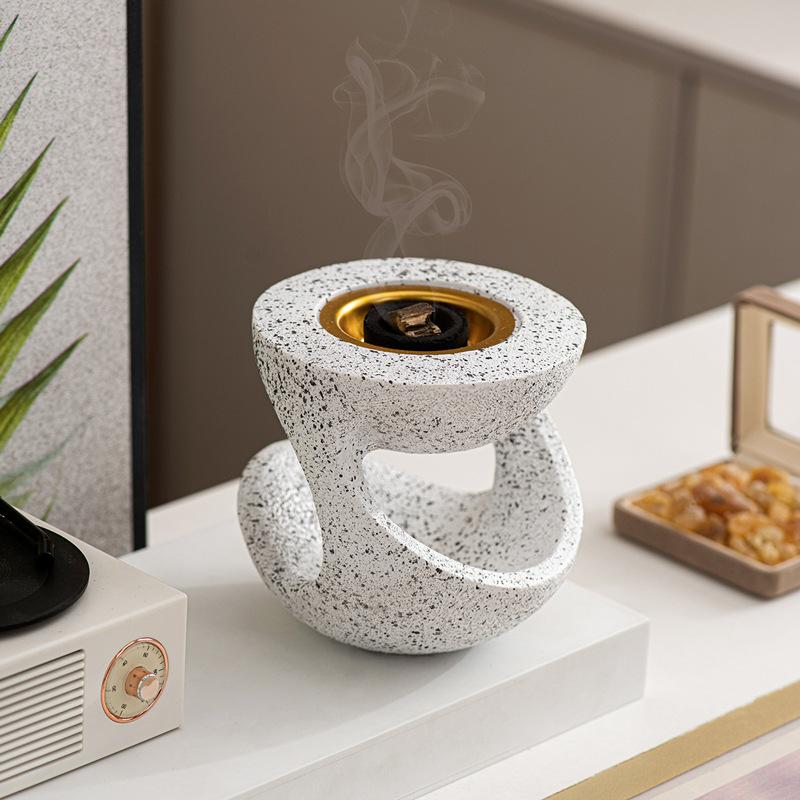 Creative Resin Hanging Pot Shaped Incense Burner, Handheld Aroma Diffuser, Home Decoration, Festival Incense Burner