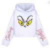 Kids' Casual Fashion Christmas Printed Long Sleeve Hooded Sweatshirt (No Drawstring)