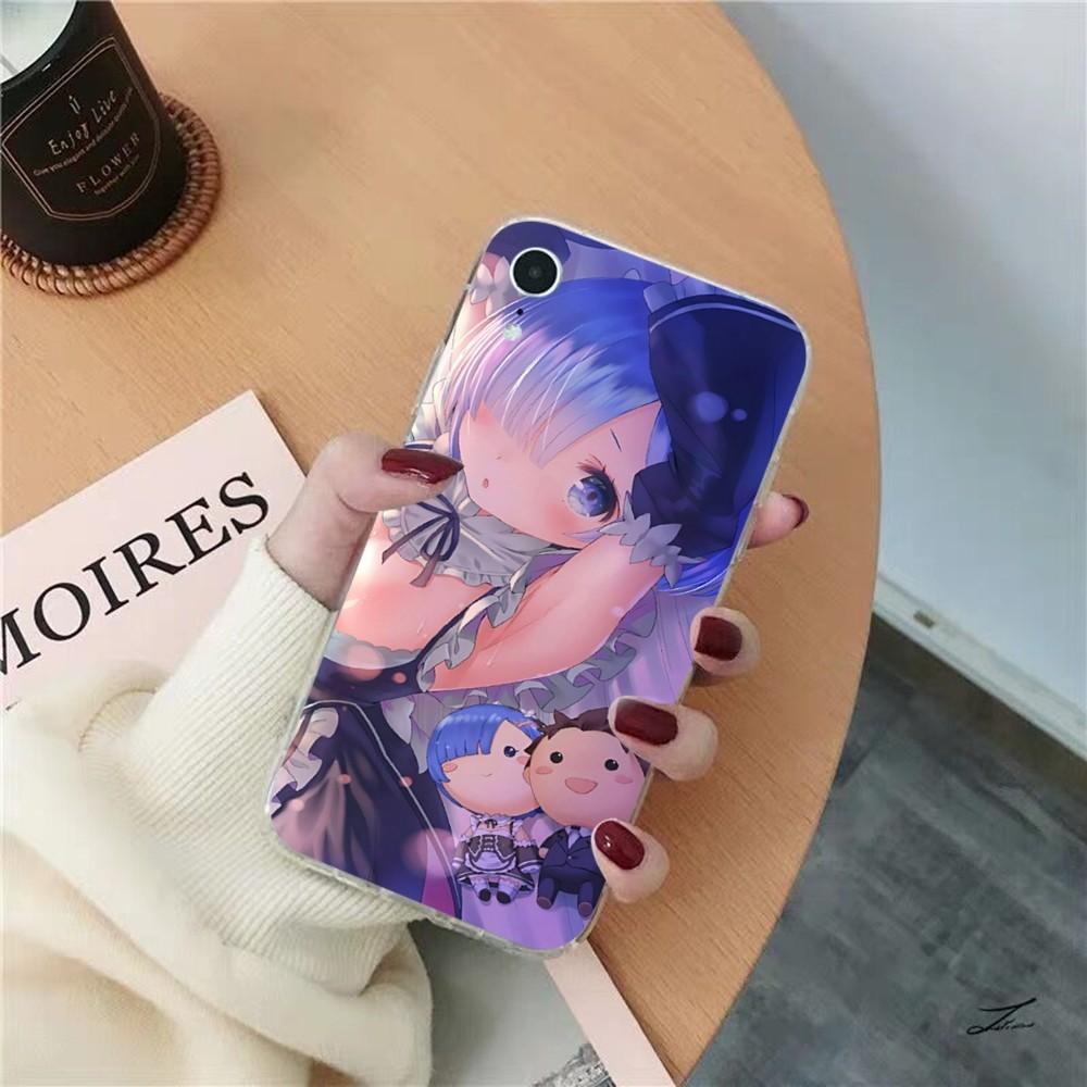 Чехол для телефона ReZERO Рам Рем для iPhone 15 8 7 6 6S Plus X SE 2020 XR XS 14 11 12 13 Mini Pro Max