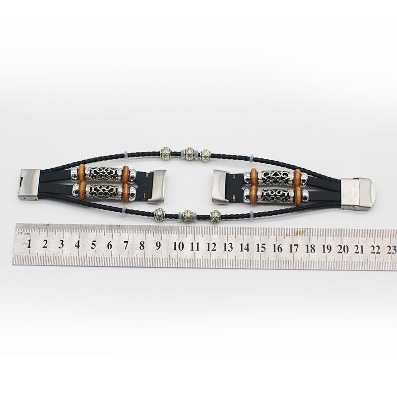 Модный дизайн, украшение, кожаный плетеный ремешок для часов, замена для Fitbit Charge 6/5