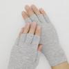 Light Gray Bamboo Charcoal Compression Cycling Gloves - Non-Slip, Joint Protection, Ideal for Sports & Fitness
