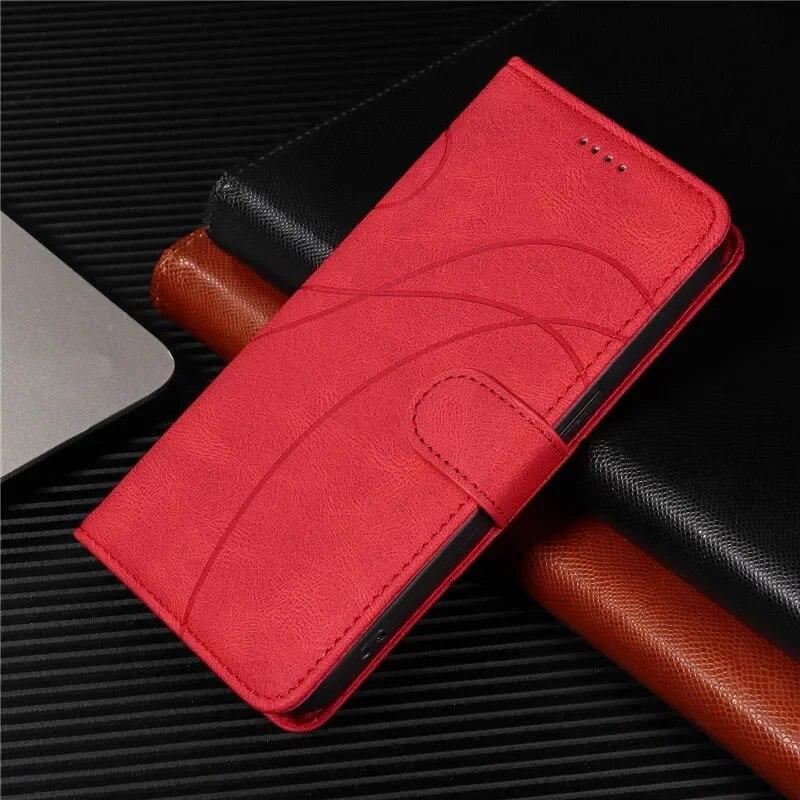 Для Redmi 13C 4G 13 C изогнутые линии флип-бумажник с магнитными картами кожаный чехол для телефона для Xiaomi Redmi 13C 12 12C 10 5G сумка-кобура с подставкой для книг