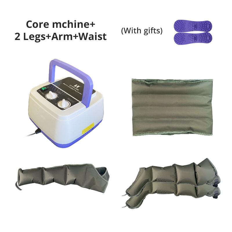 4-камерный массажер с воздушной компрессией, улучшающий кровообращение, снимающий боль, обертывания для рук, талии, ног, ступней, аппарат для лимфодренажного массажа