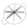 8-Slice Stainless Steel Pie Cutter Press, Circle Pie Cutter With Side Handles, Non Stick Pie Cutting Divider