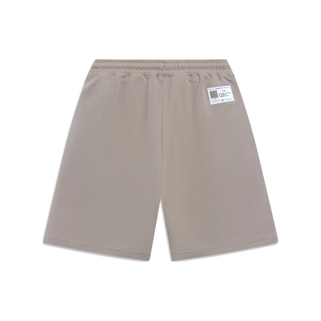 Li Ning China Color Series однотонные прямые шорты мужские шорты цвета олень-коричневый AKST079-8