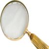 5X Handheld Magnifying Glass with Large Glass Lens and Metal Handle, Ideal for Reading, Close Work, Hobbies, Inspection, Science, Seniors and Kids