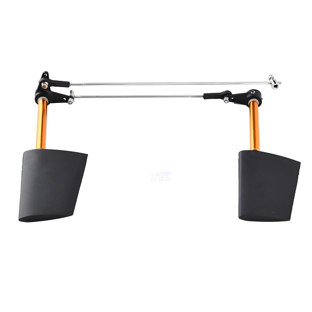 A Set Good Quality Nylon Dual Steering Rudder 28/36/44/52mm +Servo Steering Arm Rod Stopper Ball Head Joint for RC Boat