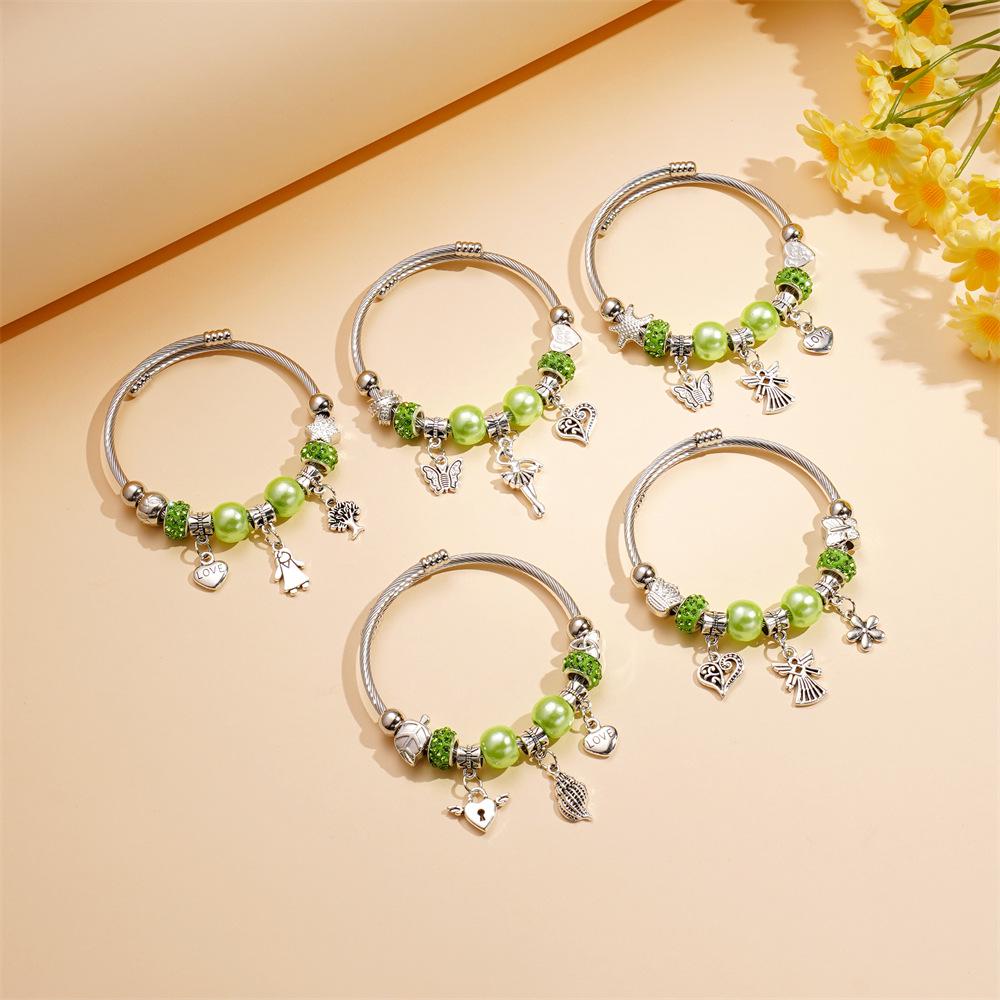 Модный европейско-американский браслет в стиле Панджиа с бисером и стразами для женщин