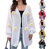 Women's Chunky Needle Woven Sweater Cardigan Loose Lazy Style Casual Sweater
