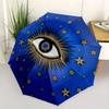 ПОДСТАКАННИК ЗВЕЗДНОЕ НЕБО Зонт, Портативный Компактный Складной в 3 Сложения Зонт для Мужчин и Женщин, S88
