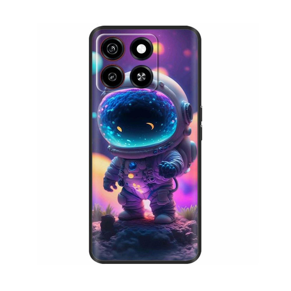 Для ZTE Blade A35 Чехол Чехол для телефона Милые узоры Мягкая жидкая силиконовая накладка Для ZTE Blade A55 ZTEA35 ZTEA55 Защитный чехол-накладка