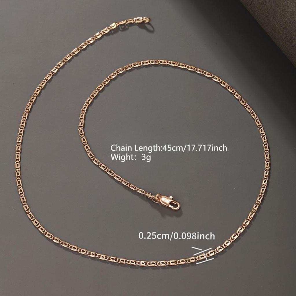 Ten Thousand-character Chain Men's and Women's Simple Personality Jewelry Necklace