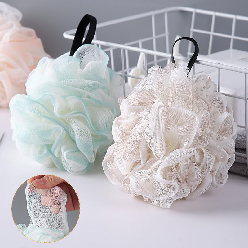 Мягкая сетка для душа, пенящаяся губка, отшелушивающий скруббер, шарик для ванны, очиститель кожи тела, чистящий инструмент, аксессуары для ванной комнаты