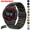 For Garmin Band Quick Fit 26mm 22mm Strap Magnetic Bracelet For Garmin Fenix 3 HR Fenix 5 Instinct 1 Instinct 2X Nylon Watchband
