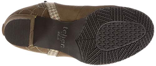 TEAN Women's Short Boots, Beige Suede, Size 22.0 Cm, TN4012